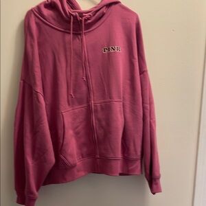 NWT-PINK Victoria's Secret Pink Zip-Up Hoodie Sweatshirt